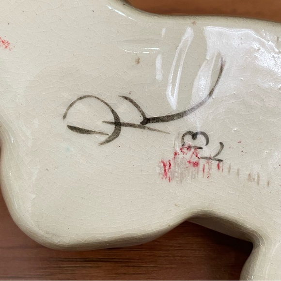 Vintage Gray & White Tabby Cat Porcelain Happy Sleeping Cat Figurine - Picture 12 of 13